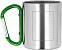 Кружка металлическая с карабином с логотипом  заказать по выгодной цене в кибермаркете AvroraStore