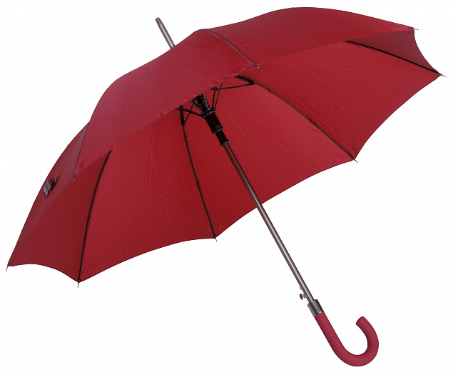 Зонт автоматический JUBILEE, тёмно-красный с логотипом  заказать по выгодной цене в кибермаркете AvroraStore