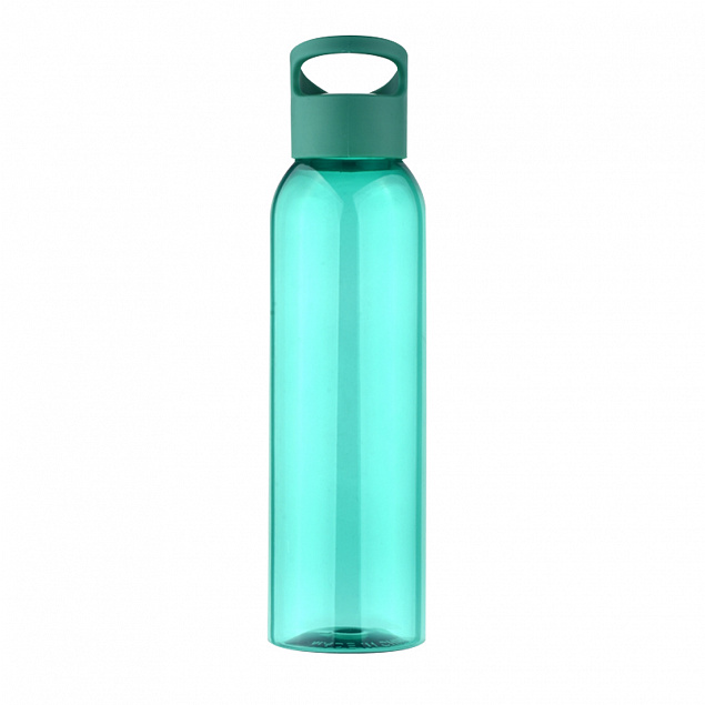 Бутылка пластиковая для воды SPORTES - Зеленый FF с логотипом  заказать по выгодной цене в кибермаркете AvroraStore