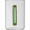 Стеклянная кружка с цветной ручкой,зеленый с логотипом  заказать по выгодной цене в кибермаркете AvroraStore