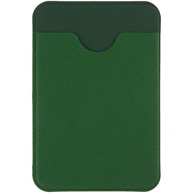 Чехол для карты на телефон Devon, зеленый с логотипом  заказать по выгодной цене в кибермаркете AvroraStore