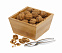 Бамбуковый набор Щелкунчик CLICK, коричневый, серебристый с логотипом  заказать по выгодной цене в кибермаркете AvroraStore