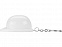 Брелок-открывалка Каска, белый с логотипом  заказать по выгодной цене в кибермаркете AvroraStore