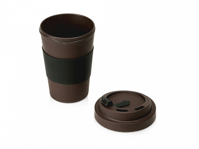 Стакан из кофе с силиконовой манжетой «Latte» с логотипом  заказать по выгодной цене в кибермаркете AvroraStore