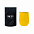 Набор Cofer Tube CO12 black, желтый с логотипом  заказать по выгодной цене в кибермаркете AvroraStore