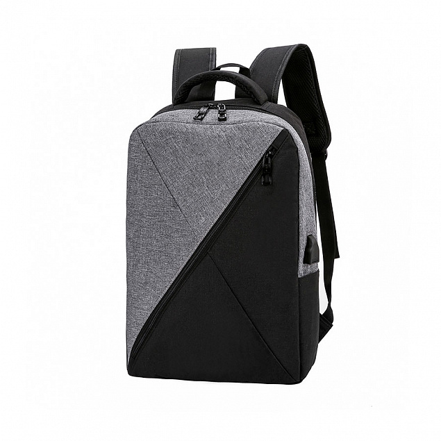 Рюкзак Hampton - Черный AA с логотипом  заказать по выгодной цене в кибермаркете AvroraStore