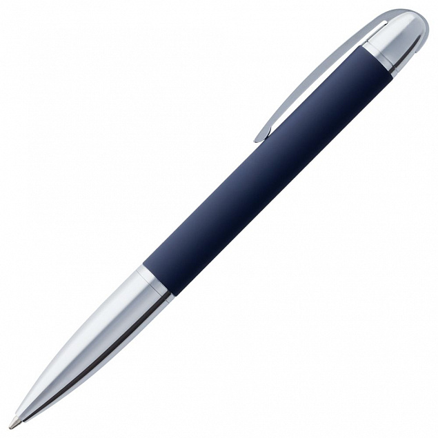 Ручка шариковая Arc Soft Touch, синяя с логотипом  заказать по выгодной цене в кибермаркете AvroraStore