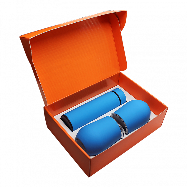 Набор Hot Box C2 W (голубой) с логотипом  заказать по выгодной цене в кибермаркете AvroraStore