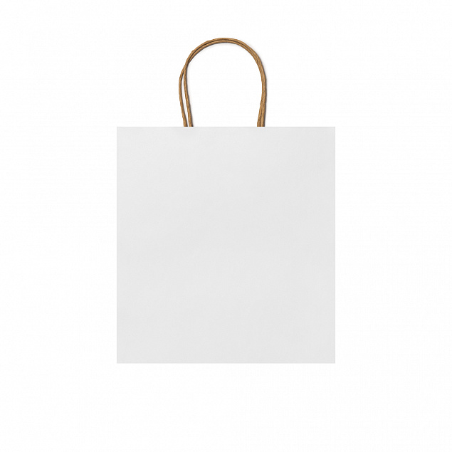 Пакет бумажный HAYA, Белый с логотипом  заказать по выгодной цене в кибермаркете AvroraStore