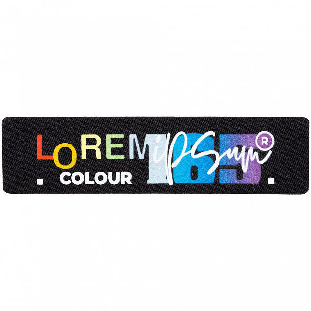 Наклейка тканевая Lunga, S, черная с логотипом  заказать по выгодной цене в кибермаркете AvroraStore