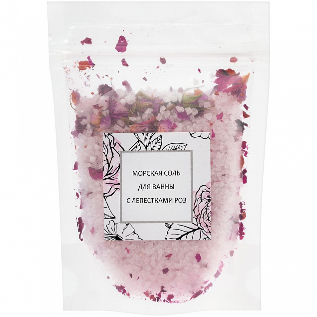 Соль для ванны Feeria, с розой с логотипом  заказать по выгодной цене в кибермаркете AvroraStore