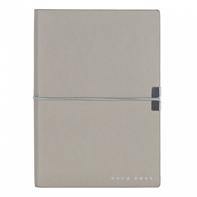 Блокнот A6 Elegance Storyline, серый с логотипом  заказать по выгодной цене в кибермаркете AvroraStore