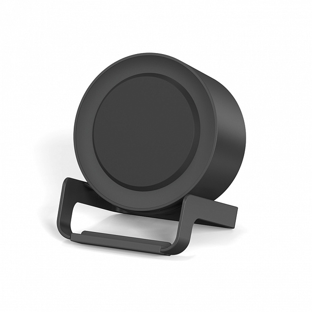 Беспроводная Bluetooth колонка U-Tone c функцией беспроводной зарядки, черный с логотипом  заказать по выгодной цене в кибермаркете AvroraStore