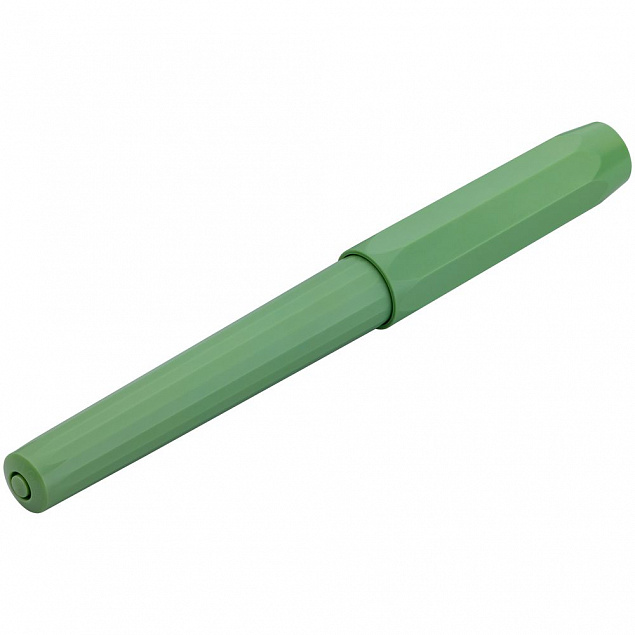 Ручка перьевая Perkeo, зеленая с логотипом  заказать по выгодной цене в кибермаркете AvroraStore