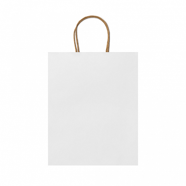 Пакет бумажный ARCE, Белый с логотипом  заказать по выгодной цене в кибермаркете AvroraStore