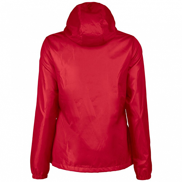 Ветровка женская FASTPLANT красная с логотипом  заказать по выгодной цене в кибермаркете AvroraStore