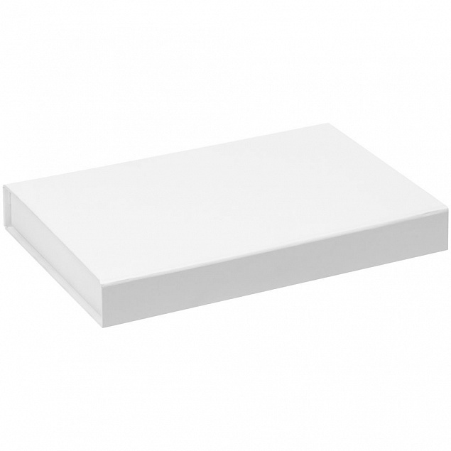 Коробка Silk с ложементом под ежедневник 13x21 см и ручку, белая с логотипом  заказать по выгодной цене в кибермаркете AvroraStore