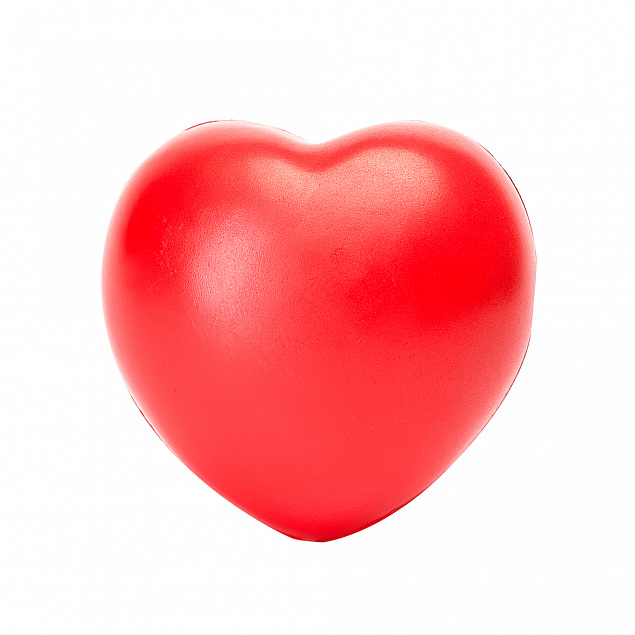 Сердечко антистресс BIKU, Красный с логотипом  заказать по выгодной цене в кибермаркете AvroraStore