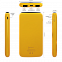 Внешний аккумулятор Bplanner Power 2 ST, софт-тач, 10000 mAh (Желтый) с логотипом  заказать по выгодной цене в кибермаркете AvroraStore