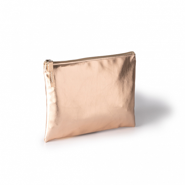 Косметичка TIBAR, Розовое золото с логотипом  заказать по выгодной цене в кибермаркете AvroraStore