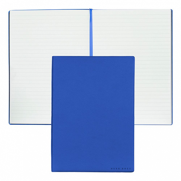 Блокнот A5 Essential Storyline, голубой с логотипом  заказать по выгодной цене в кибермаркете AvroraStore