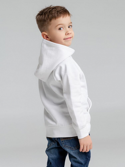 Толстовка детская Stellar Kids, белая с логотипом  заказать по выгодной цене в кибермаркете AvroraStore