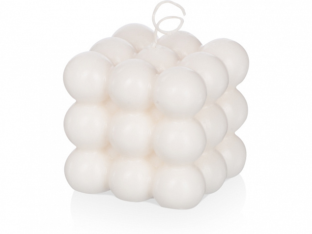 Свеча «Bubbles», без отдушки с логотипом  заказать по выгодной цене в кибермаркете AvroraStore