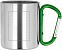 Кружка металлическая с карабином с логотипом  заказать по выгодной цене в кибермаркете AvroraStore