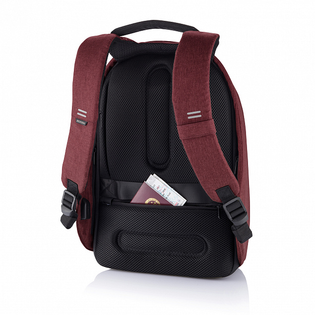 Антикражный рюкзак Bobby Hero Small, красный с логотипом  заказать по выгодной цене в кибермаркете AvroraStore