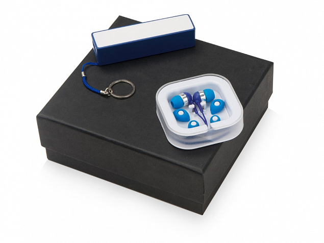 Подарочный набор «Non-stop music» с наушниками и зарядным устройством с логотипом  заказать по выгодной цене в кибермаркете AvroraStore