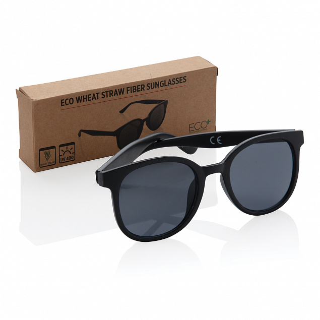 Солнцезащитные очки ECO, черный с логотипом  заказать по выгодной цене в кибермаркете AvroraStore