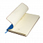 Бизнес-блокнот SIMPLY FLEX, А5,  голубой, кремовый блок, в клетку с логотипом  заказать по выгодной цене в кибермаркете AvroraStore