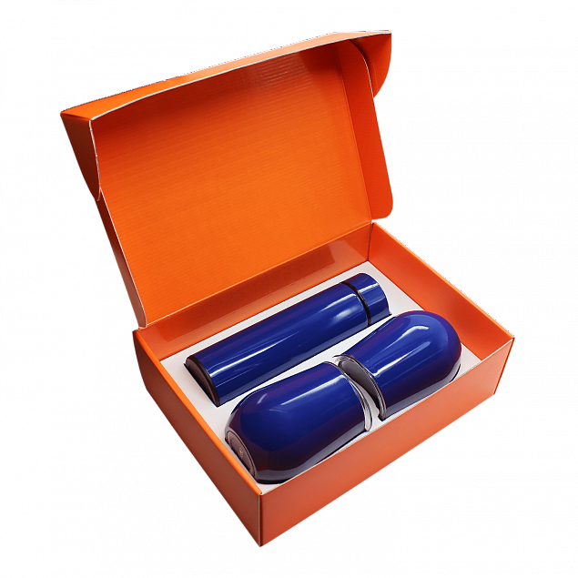Набор Hot Box C2 W, синий с логотипом  заказать по выгодной цене в кибермаркете AvroraStore