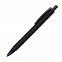 Пластиковая ручка, черная с логотипом  заказать по выгодной цене в кибермаркете AvroraStore