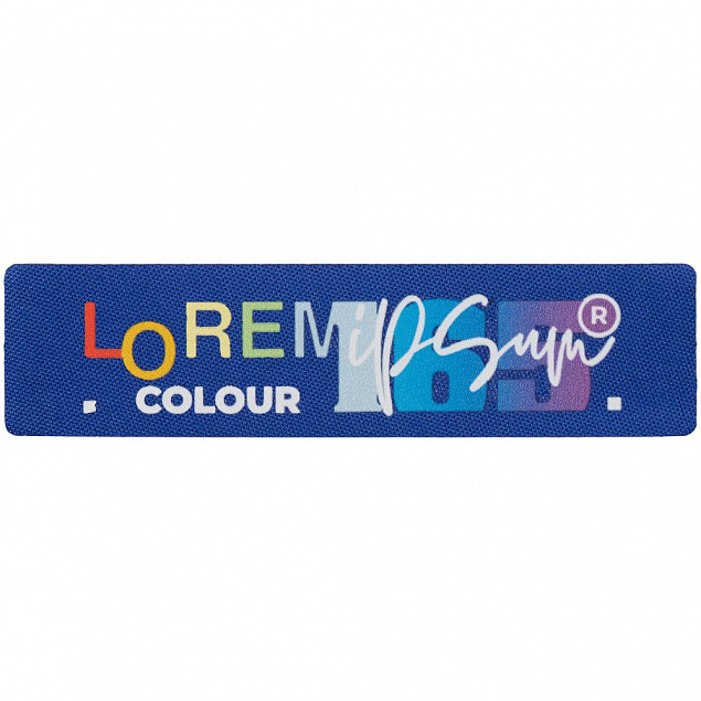 Наклейка тканевая Lunga, S, синяя с логотипом  заказать по выгодной цене в кибермаркете AvroraStore