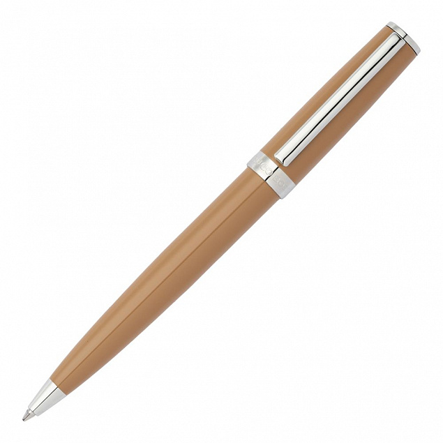 Шариковая ручка Gear Icon, коричневая с логотипом  заказать по выгодной цене в кибермаркете AvroraStore