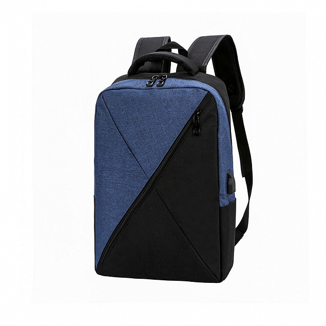 Рюкзак Hampton - Синий HH с логотипом  заказать по выгодной цене в кибермаркете AvroraStore