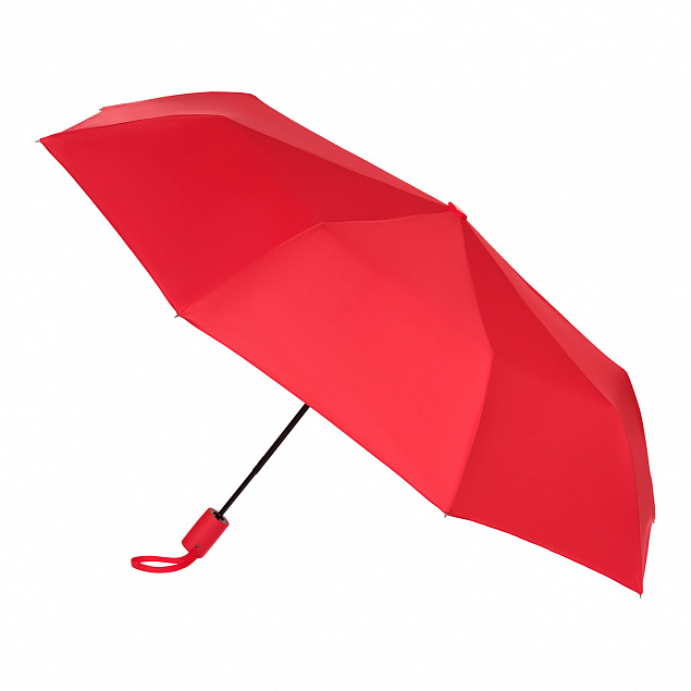 Зонт складной Atlanta, красный с логотипом  заказать по выгодной цене в кибермаркете AvroraStore