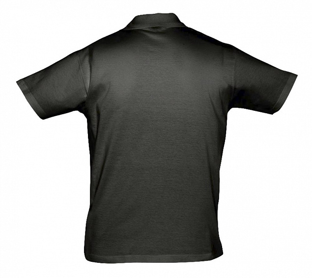 Рубашка поло мужская Prescott Men 170, черная с логотипом  заказать по выгодной цене в кибермаркете AvroraStore