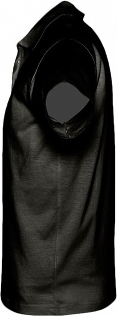 Рубашка поло мужская Prescott Men 170, черная с логотипом  заказать по выгодной цене в кибермаркете AvroraStore