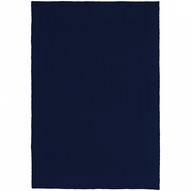 Плед Marea, темно-синий (сапфир) с логотипом  заказать по выгодной цене в кибермаркете AvroraStore