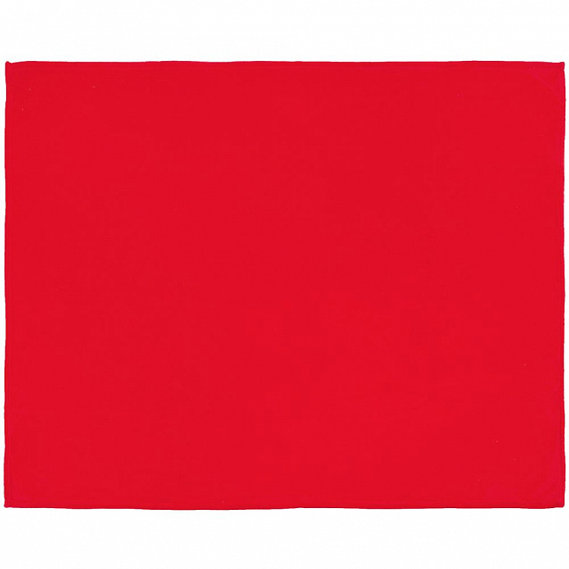 Плед Plush, красный с логотипом  заказать по выгодной цене в кибермаркете AvroraStore