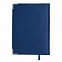 Ежедневник недатированный Kennedy, А5,  темно-синий, белый блок, серебряный срез с логотипом  заказать по выгодной цене в кибермаркете AvroraStore