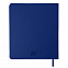 Бизнес-блокнот "Cubi", 150*180 мм, синий, кремовый форзац, мягкая обложка, в линейку с логотипом  заказать по выгодной цене в кибермаркете AvroraStore