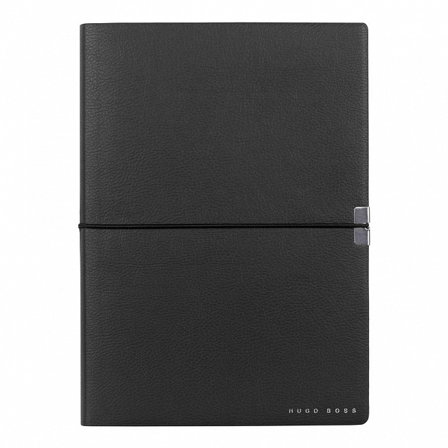 Блокнот A5 Elegance Storyline, черный с логотипом  заказать по выгодной цене в кибермаркете AvroraStore