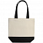 Холщовая сумка Shopaholic, черная с логотипом  заказать по выгодной цене в кибермаркете AvroraStore