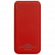 Внешний аккумулятор Uniscend All Day Compact 10 000 мАч, красный с логотипом  заказать по выгодной цене в кибермаркете AvroraStore