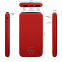 Внешний аккумулятор Bplanner Power 2 ST, софт-тач, 10000 mAh (Красный) с логотипом  заказать по выгодной цене в кибермаркете AvroraStore