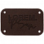 Лейбл Etha Nubuсk, S, темно-коричневый с логотипом  заказать по выгодной цене в кибермаркете AvroraStore