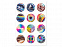 Сет объемных стикеров из эпоксидной смолы с логотипом  заказать по выгодной цене в кибермаркете AvroraStore